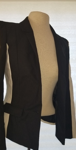 Black and White Tuxedo Blazer - Picture 2 of 4